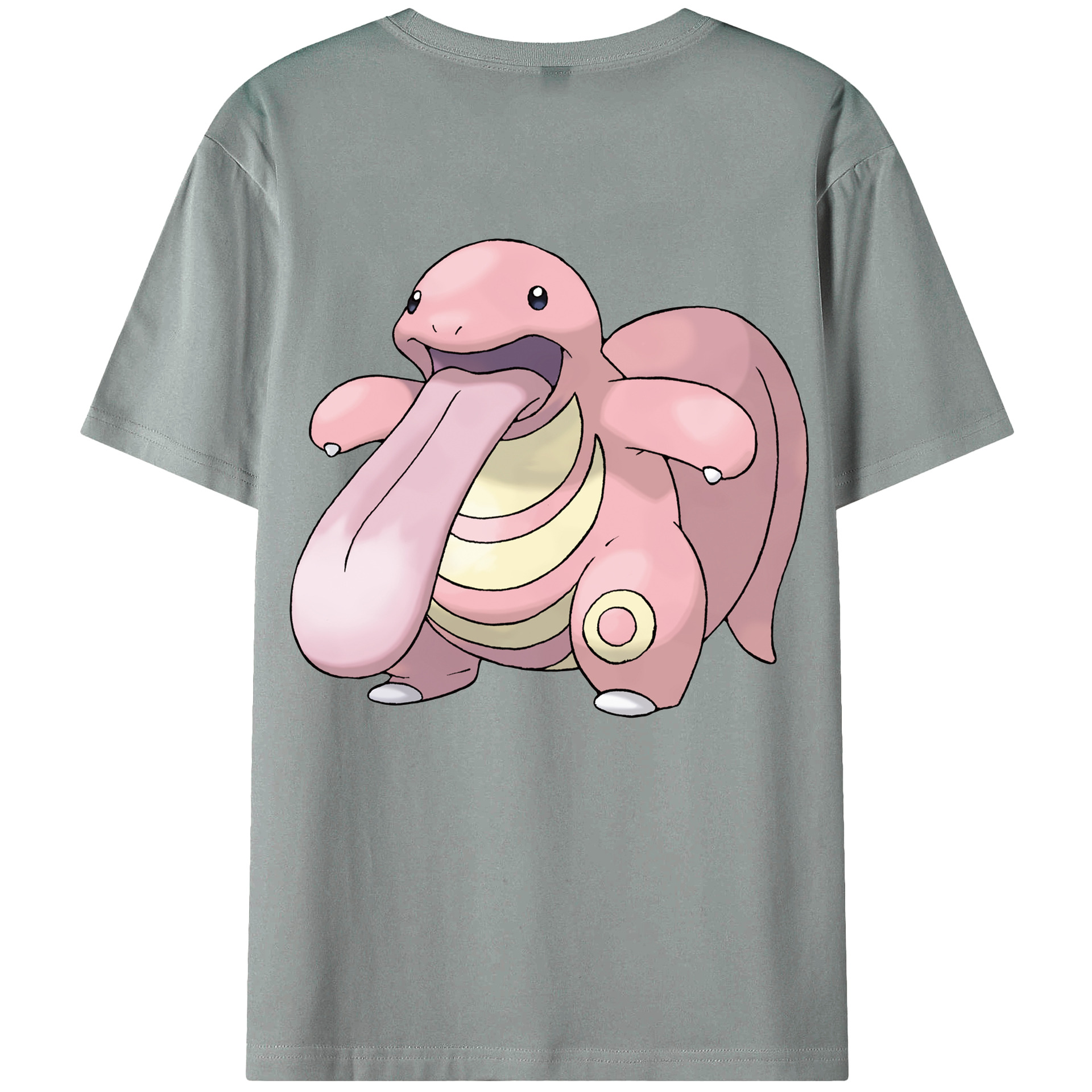 （画像用） ポケットモンスター Pokémon 綿100％ メンズ半袖Tシャツ（バックプリント） 通気性